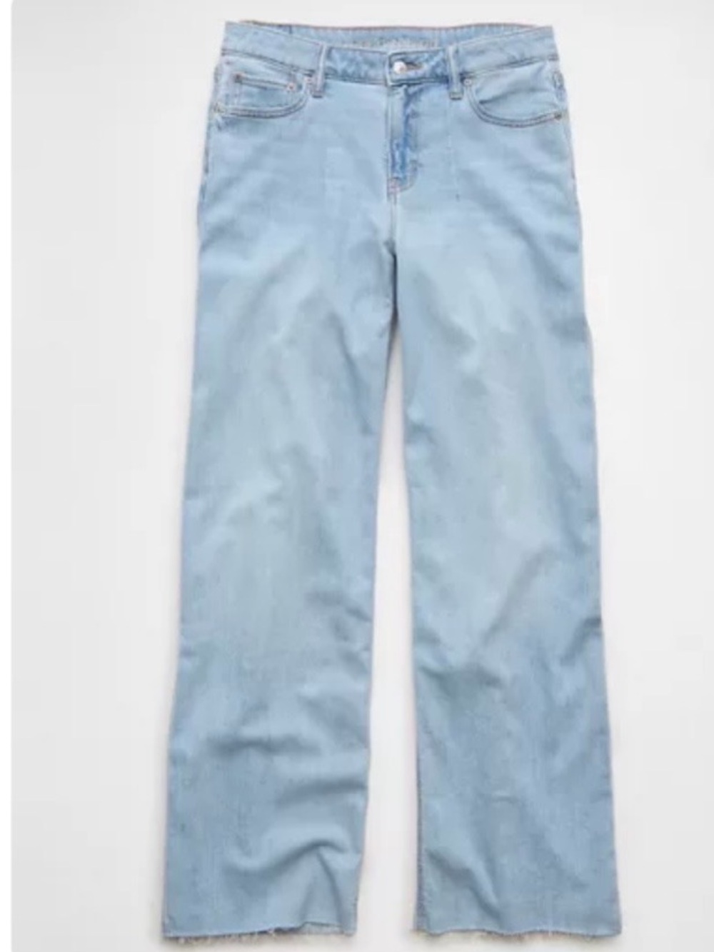 AE Dreamy Drape Stretch Low-Rise Wide Leg Jeans